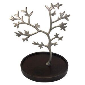 Beautiful Metal Tree Accent Piece Silver